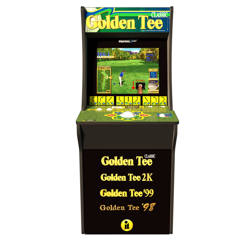 Arcade 1Up Golden Tee Classic with Riser & Reviews Wayfair